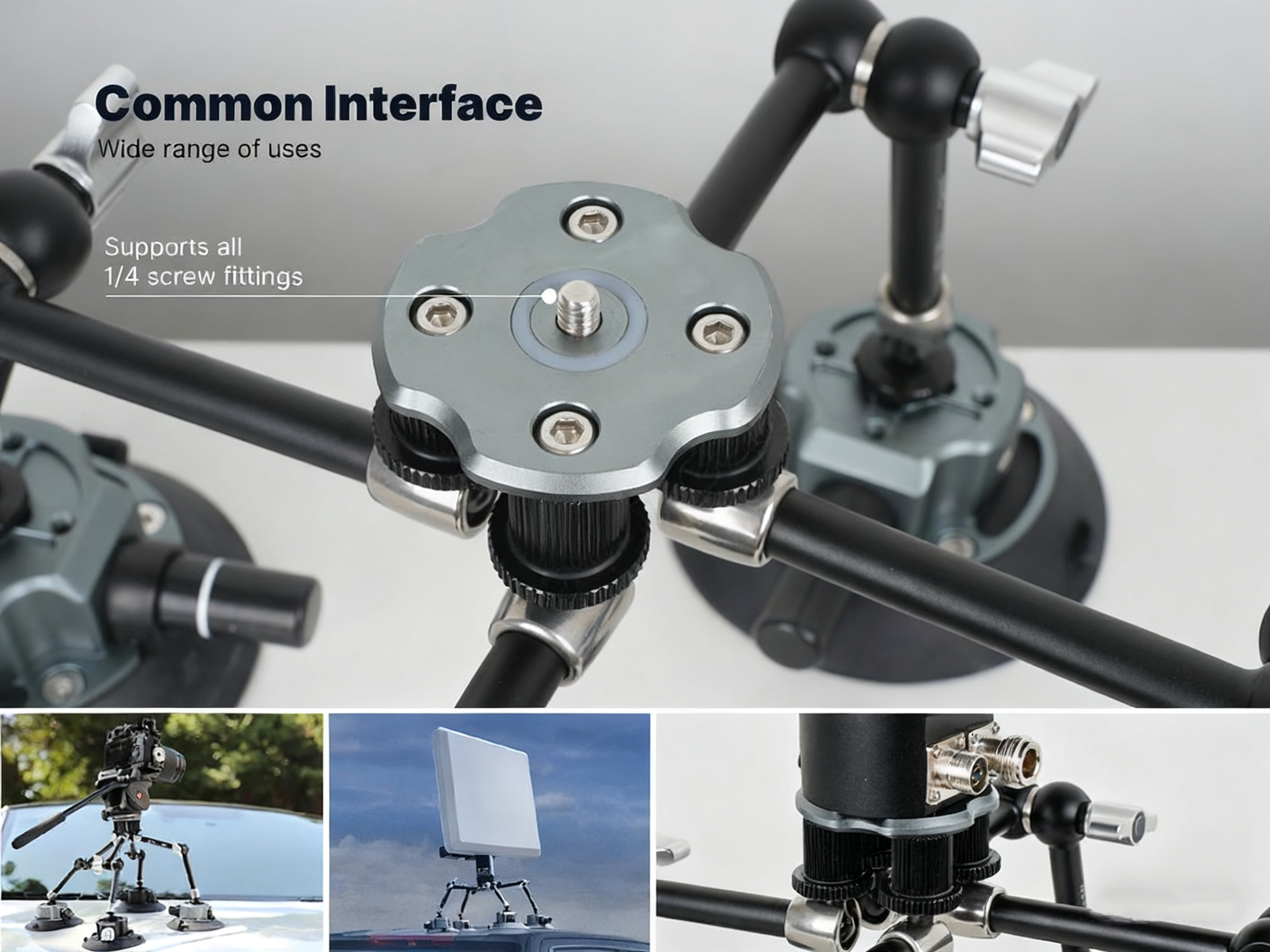 MA02 Drone Antenna Holder for Car Rooftop with Suction Cups