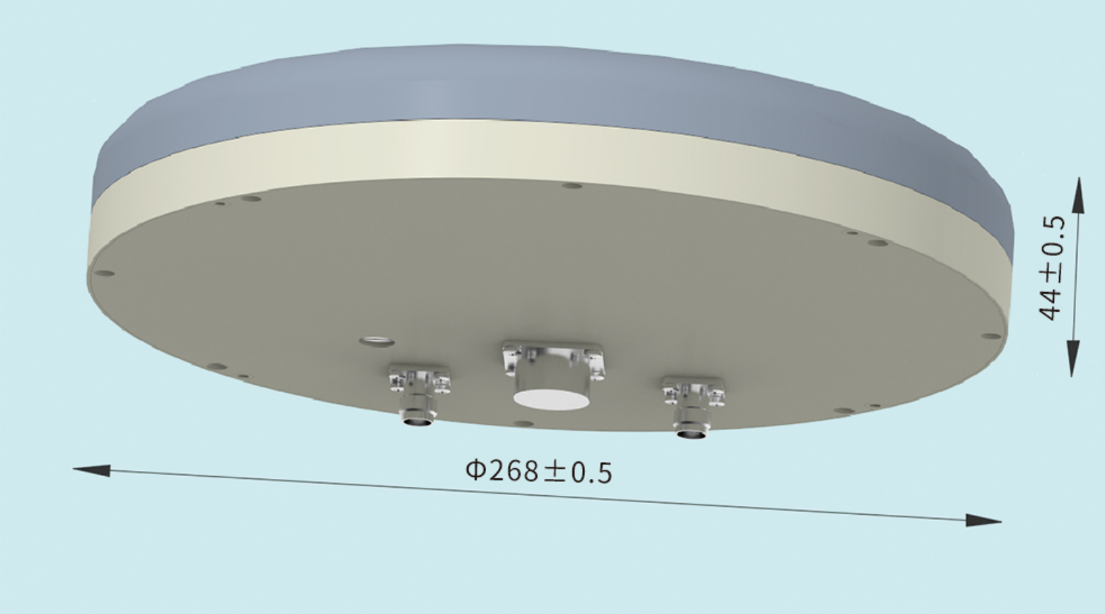 China Moneypro MOA9046B Dual 8-Channel Anti-Jam GNSS Antenna