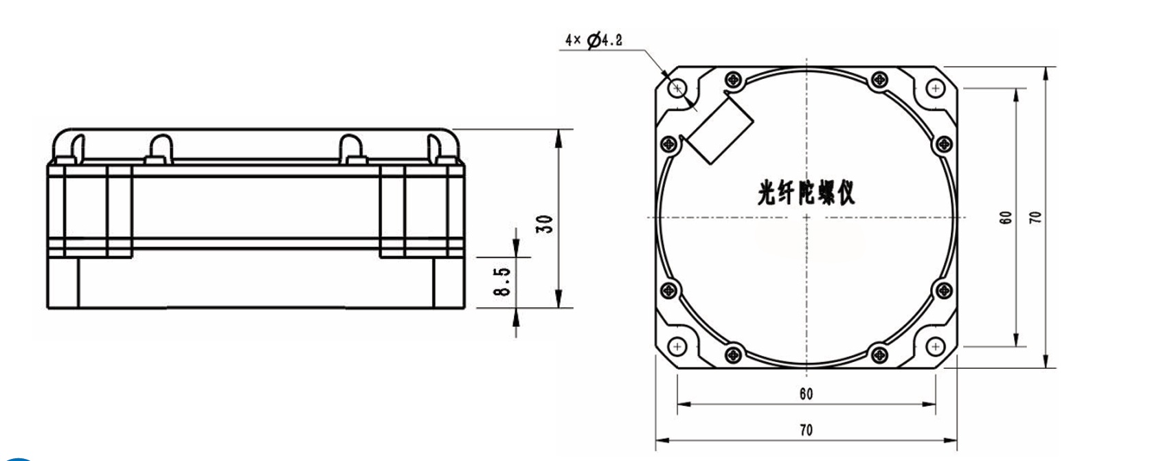 China Moneypro MP-GF-07A Miniature Fiber Optic Gyroscope