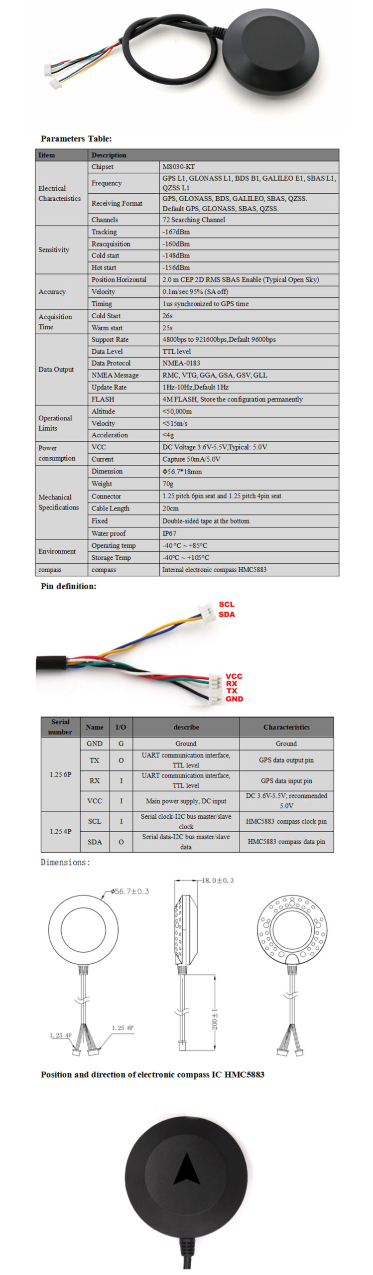 GNSS Receiver MN-808H