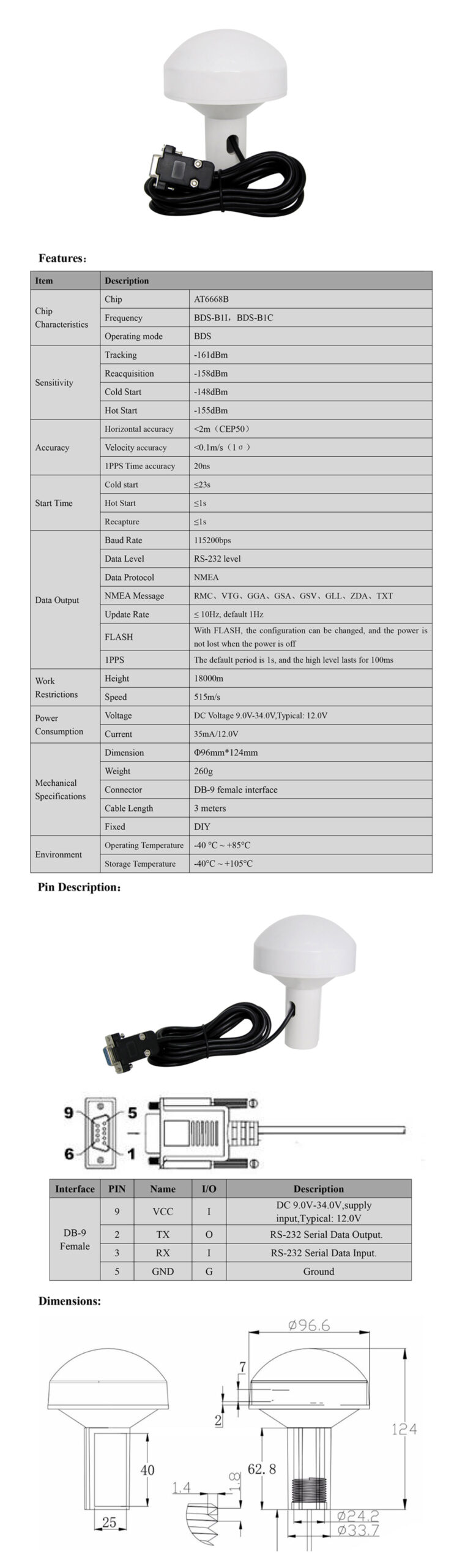 GNSS Receiver MQD-27D