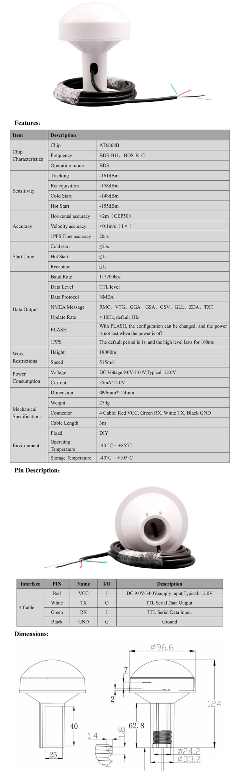 GNSS Receiver MQD-27N