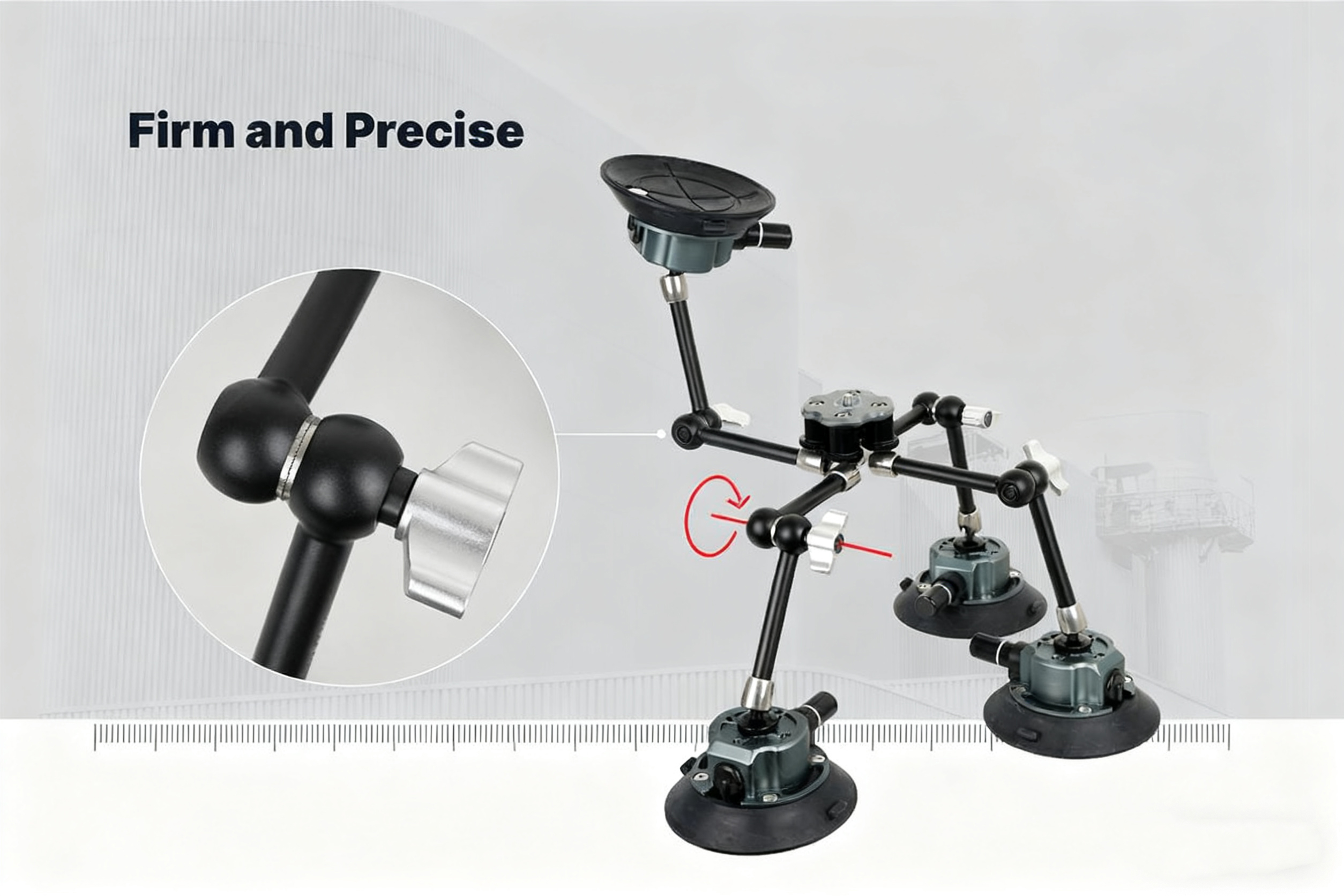 MA02 Drone Antenna Holder for Car Rooftop with Suction Cups