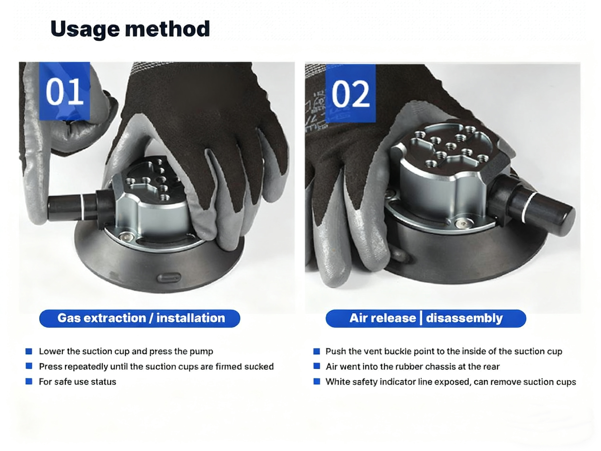 MA02 Drone Antenna Holder for Car Rooftop with Suction Cups