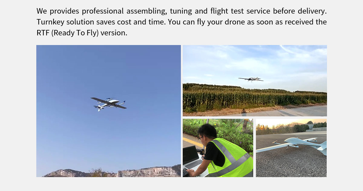 China Moneypro MVT240 PRO Bionic VTOL Drone Smooth Flight UAV max 1.6kg Payload 3.5hrs Endurance