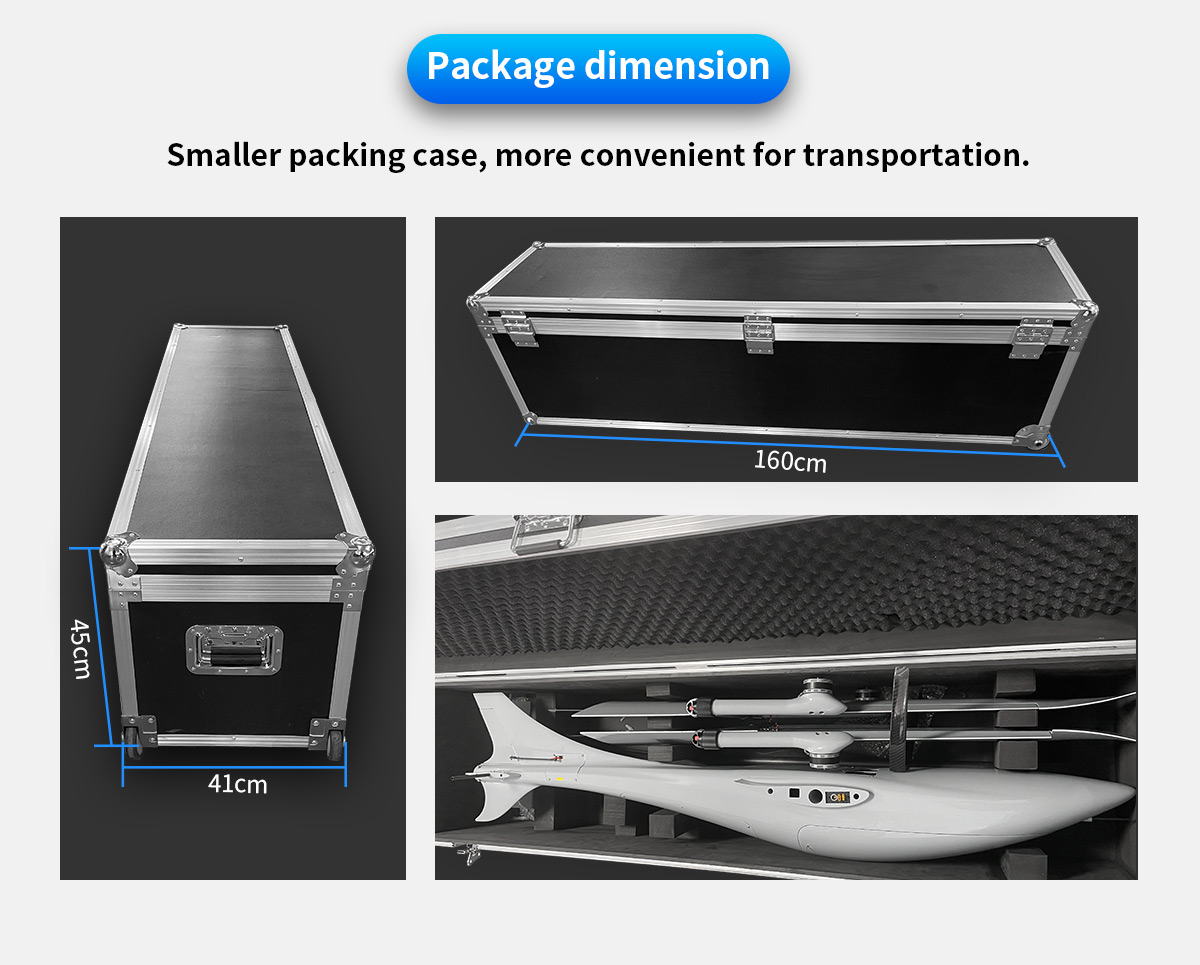 China Moneypro MVT240 PRO Bionic VTOL Drone Smooth Flight UAV max 1.6kg Payload 3.5hrs Endurance