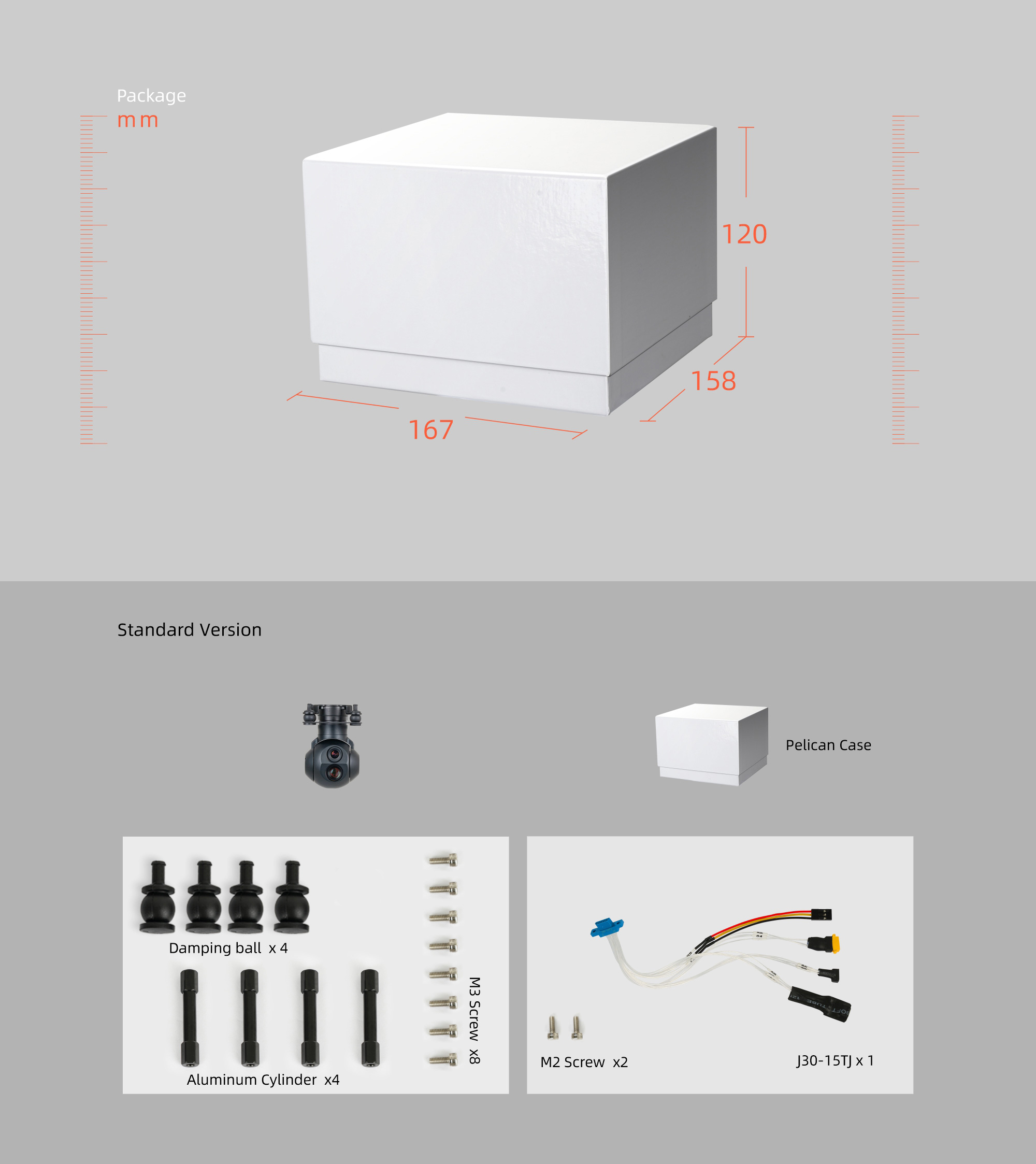 China Moneypro M7DE Micro Prime Lens Dual EO Object Tracking Gimbal Camera for Surveillance