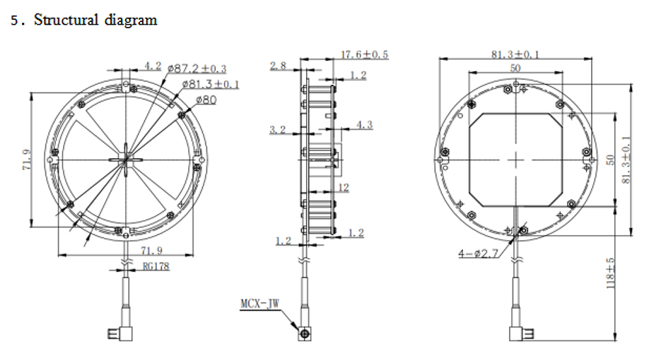 GNSS Air Medium Antenna MT-T366