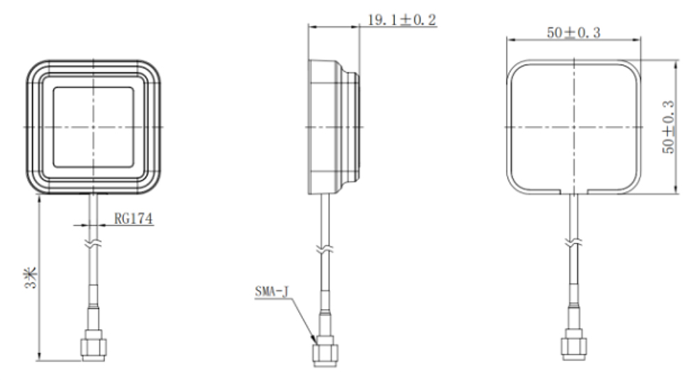 RTK GNSS Antenna MT-3G43AJL5