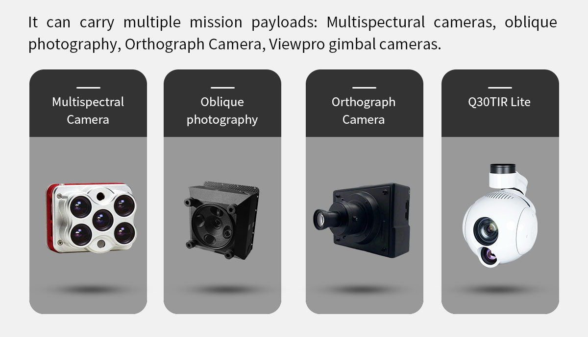 China Moneypro MVT240 PRO Bionic VTOL Drone Smooth Flight UAV max 1.6kg Payload 3.5hrs Endurance