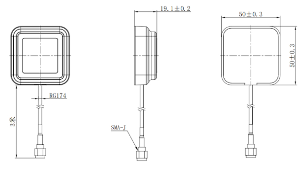 RTK GNSS Antenna MT-3G43AJL2