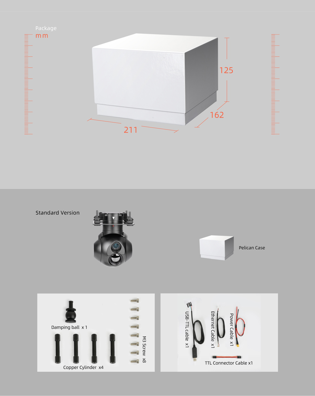 Hawkeye M818 Micro Prime Lens Dual Sensor Tracking Camera for Surveillance