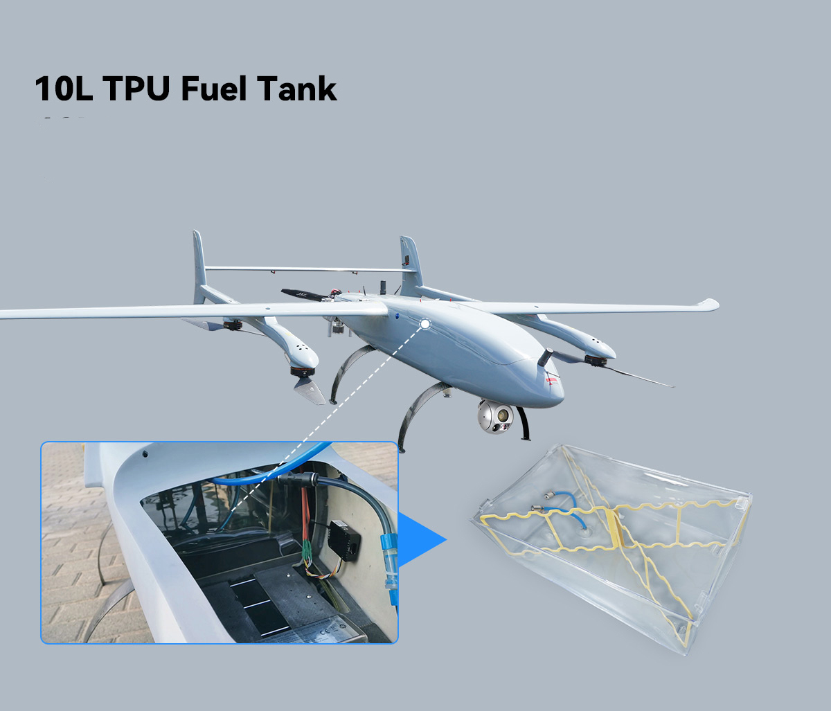 China Moneypro MVT390 Super Powerful Hybrid VTOL Drone with Robust 3.9m Wingspan 10hrs Flight Time