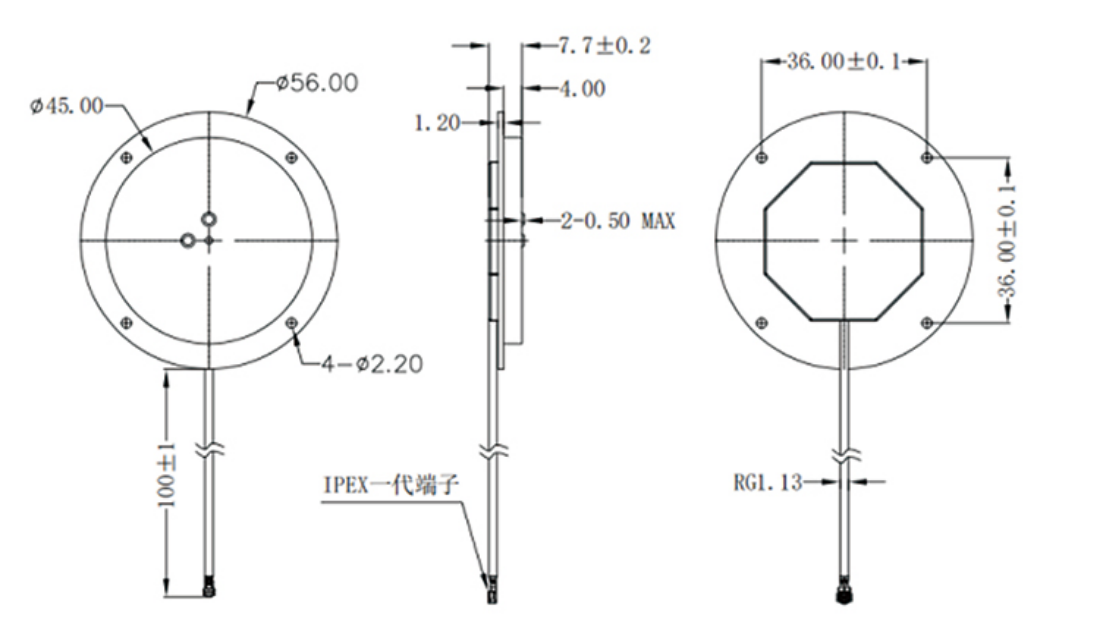 RTK GNSS Antenna MT-4510F
