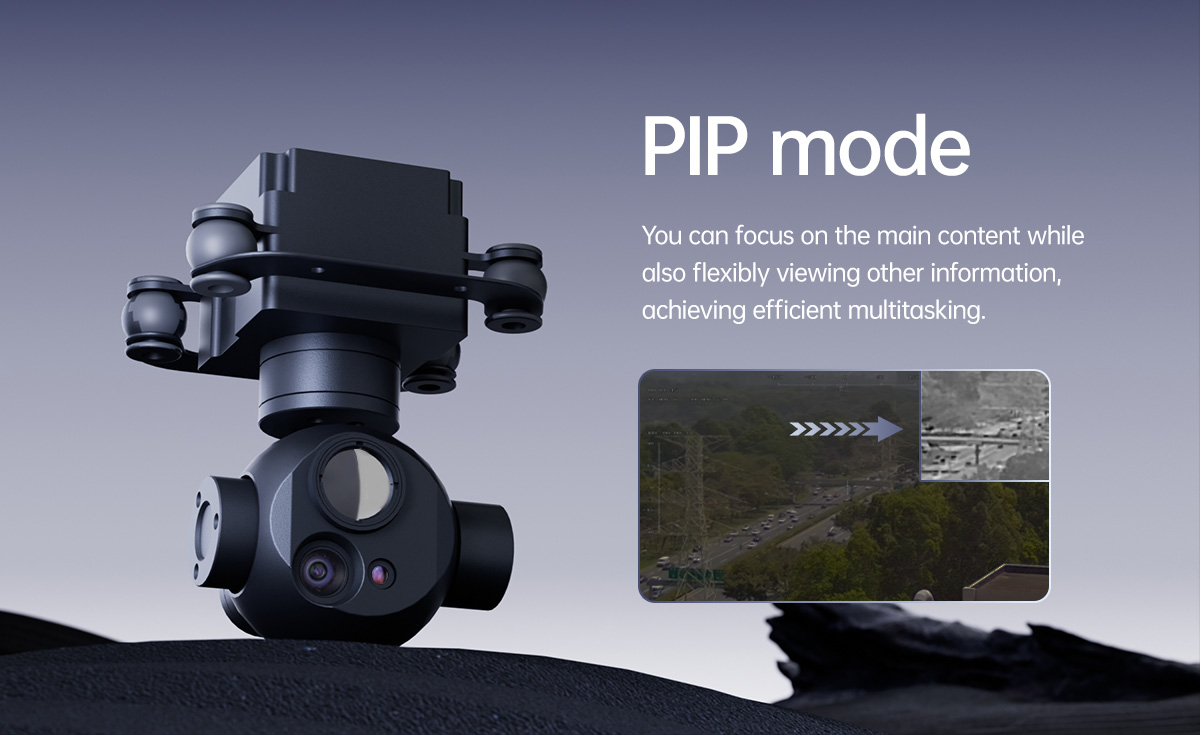 China Moneypro M818X Micro Dual EO/IR Object Tracking Gimbal Camera