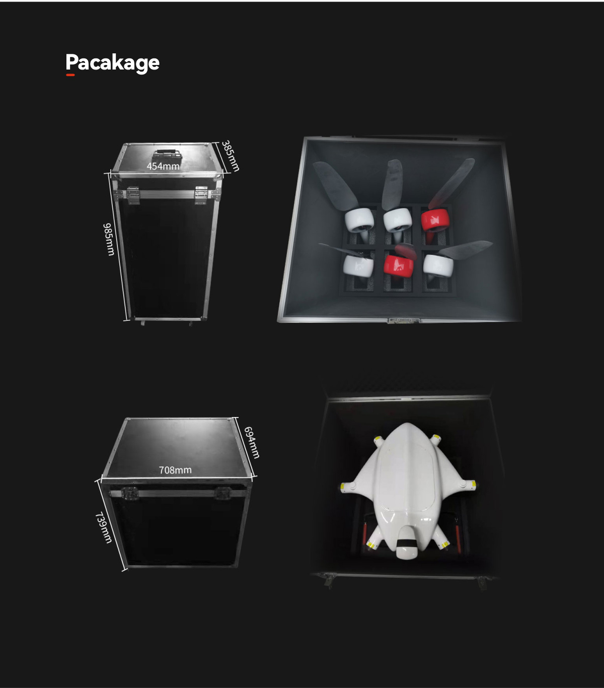 China Moneypro MHT160 Heavy-lift Hexacopter Drone with 1600mm Wheelbase and 120min Flight Time