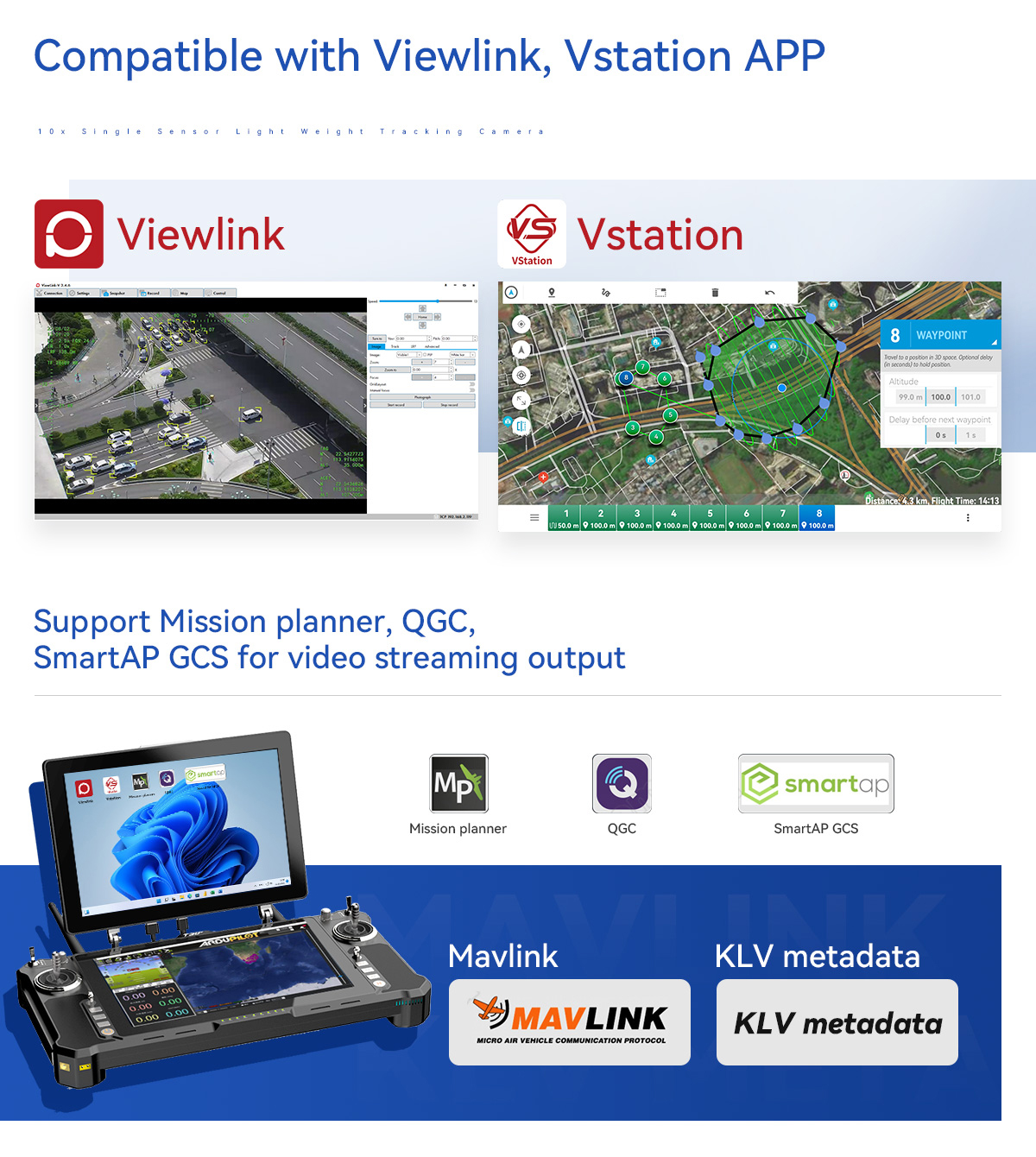 China Moneypro M10 Pro 10x Single Sensor Light Weight AI Tracking Camera