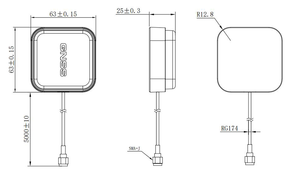 RTK GNSS Antenna MT-256C