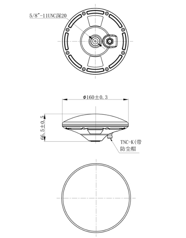 RTK GNSS Antenna MT-300S