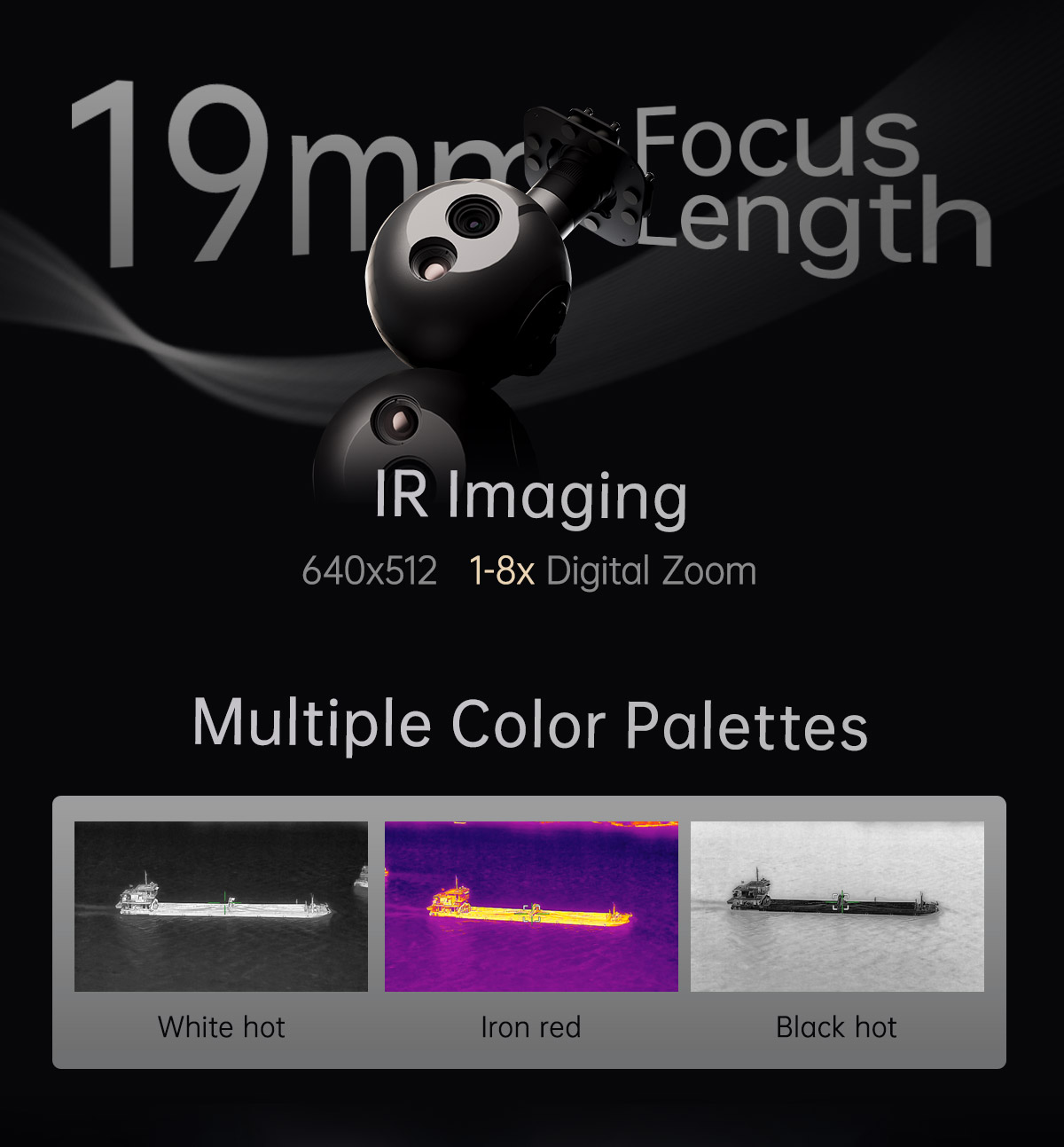 China Moneypro M20KT-19 4K 20x Optical Zoom Dual-sensor AI Object Tracking Gimbal Camera