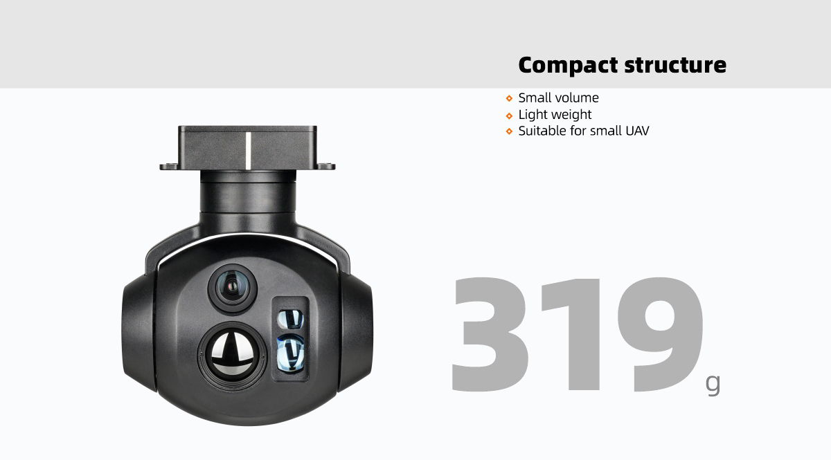 China Moneypro M818M Triple Sensors EO + IR +LRF(1200M) Object Tracking Gimbal Camera
