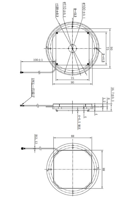 RTK GNSS Antenna MT-3910
