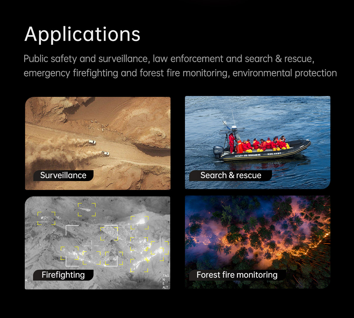 China Moneypro M4T Series Mini 3-Axis 8K Quad-Sensor AI Gimbal Camera