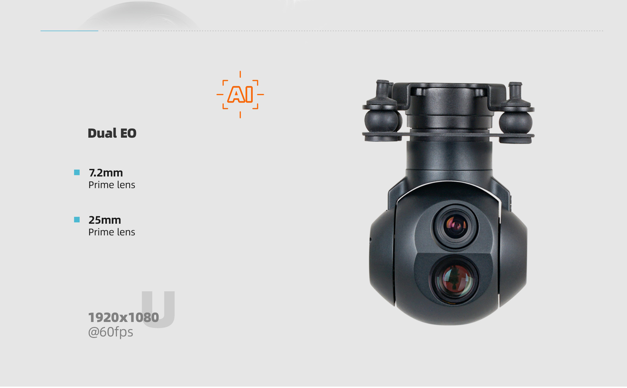 China Moneypro M7DE Micro Prime Lens Dual EO Object Tracking Gimbal Camera for Surveillance
