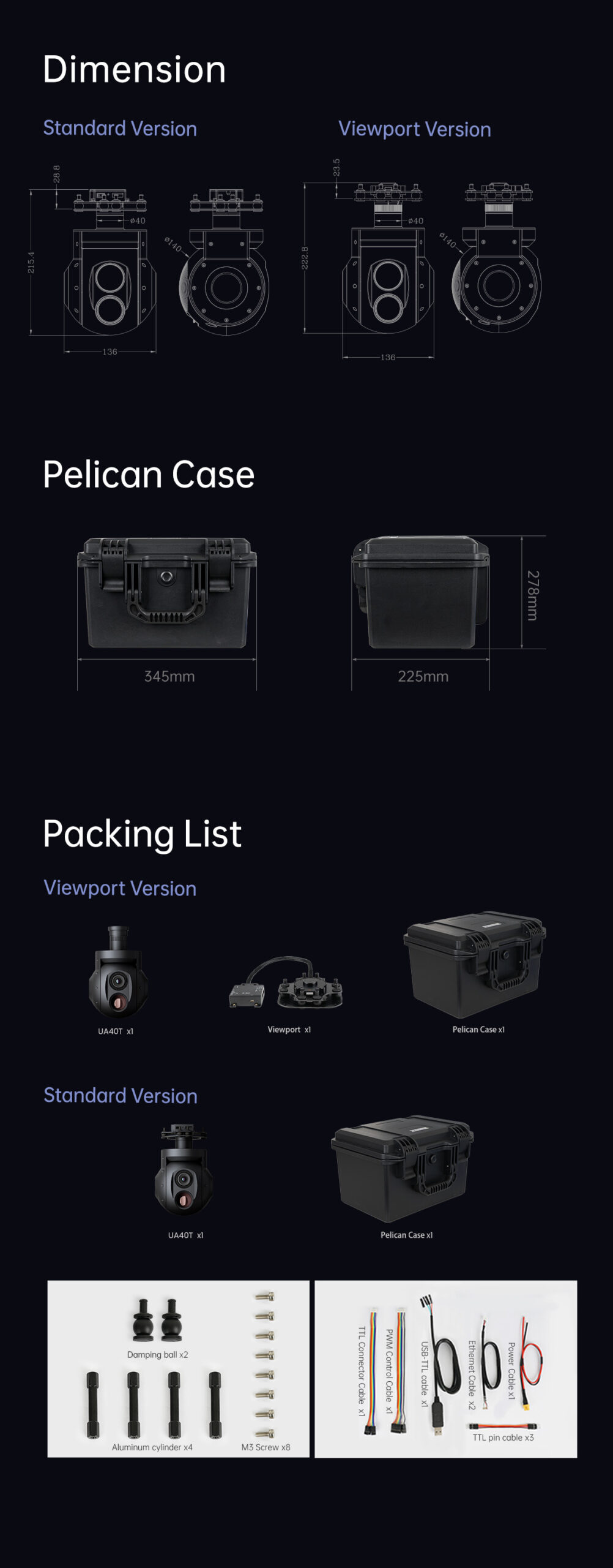 China Moneypro MA40T-35 40X AI Auto Identification and Tracking Gimbal Camera