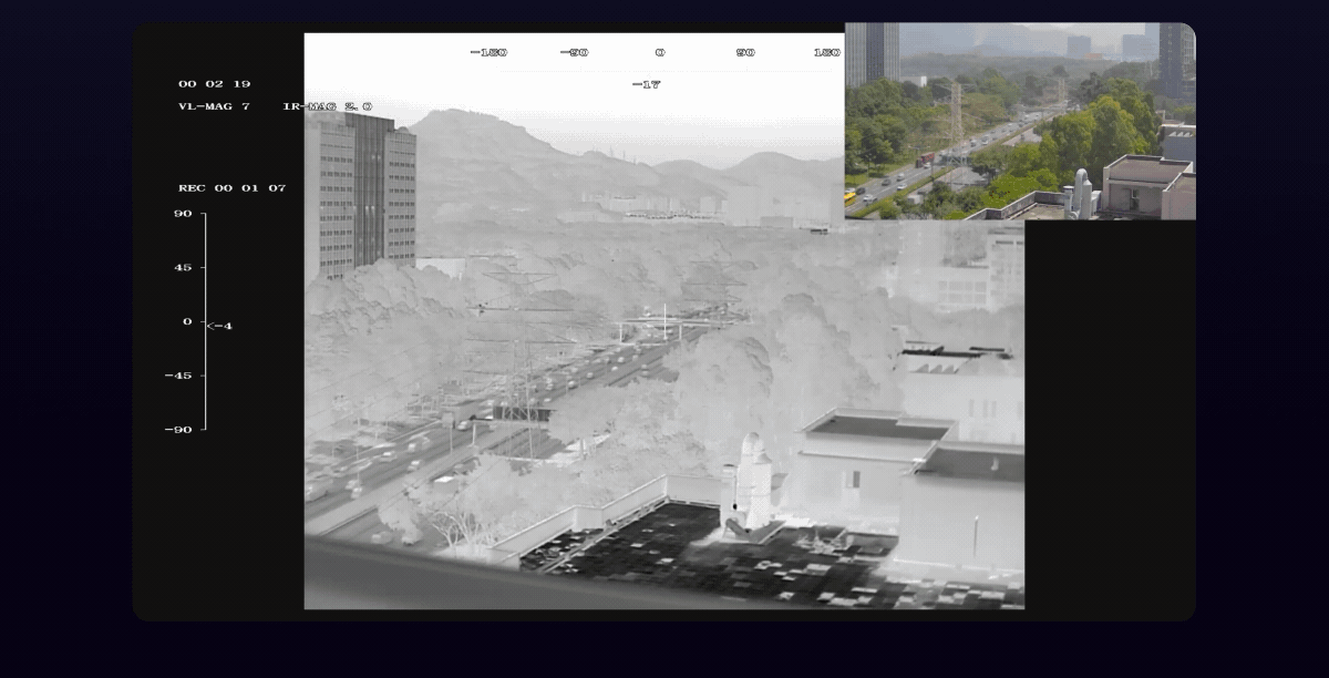 China Moneypro M818X Micro Dual EO/IR Object Tracking Gimbal Camera