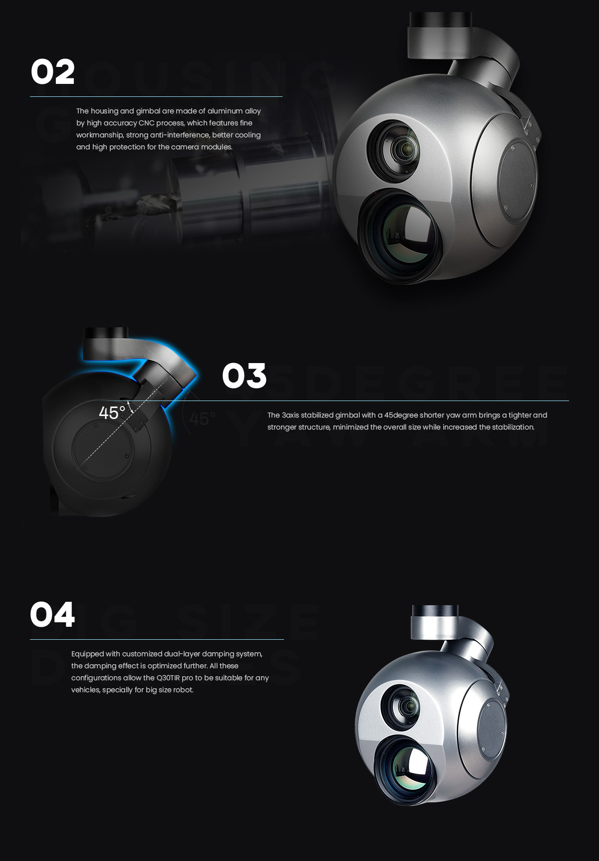 China Moneypro M30TIR Pro 1280 IR thermal Camera 30x Starlight Night Vision High-level Dual-sensor Tracking Payload Camera