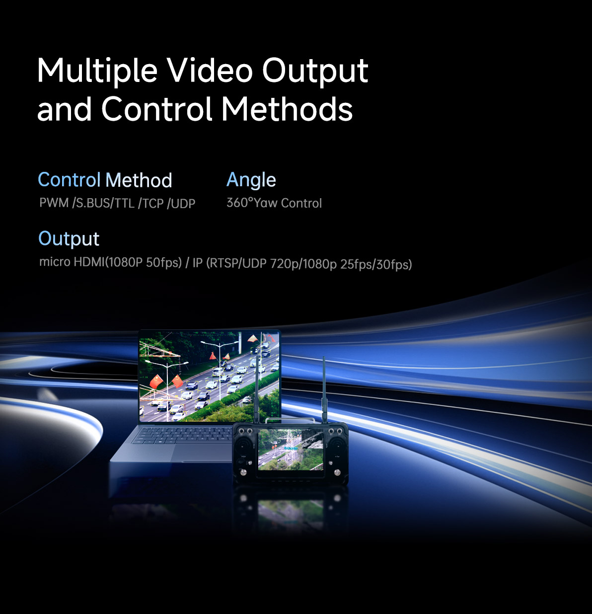 China Moneypro MIR1975T Dual IR Thermal Sensors Object Tracking Gimbal Camera