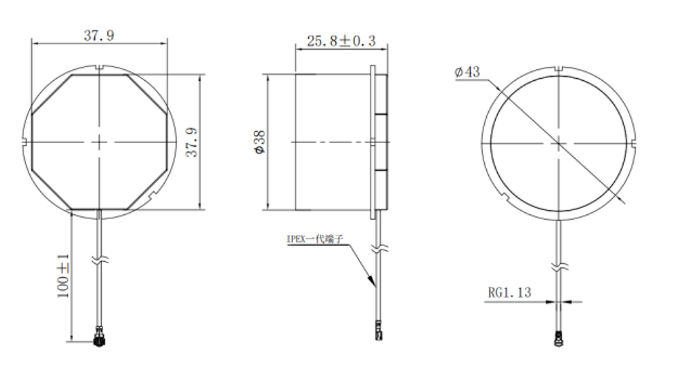 RTK GNSS Antenna MT-500D