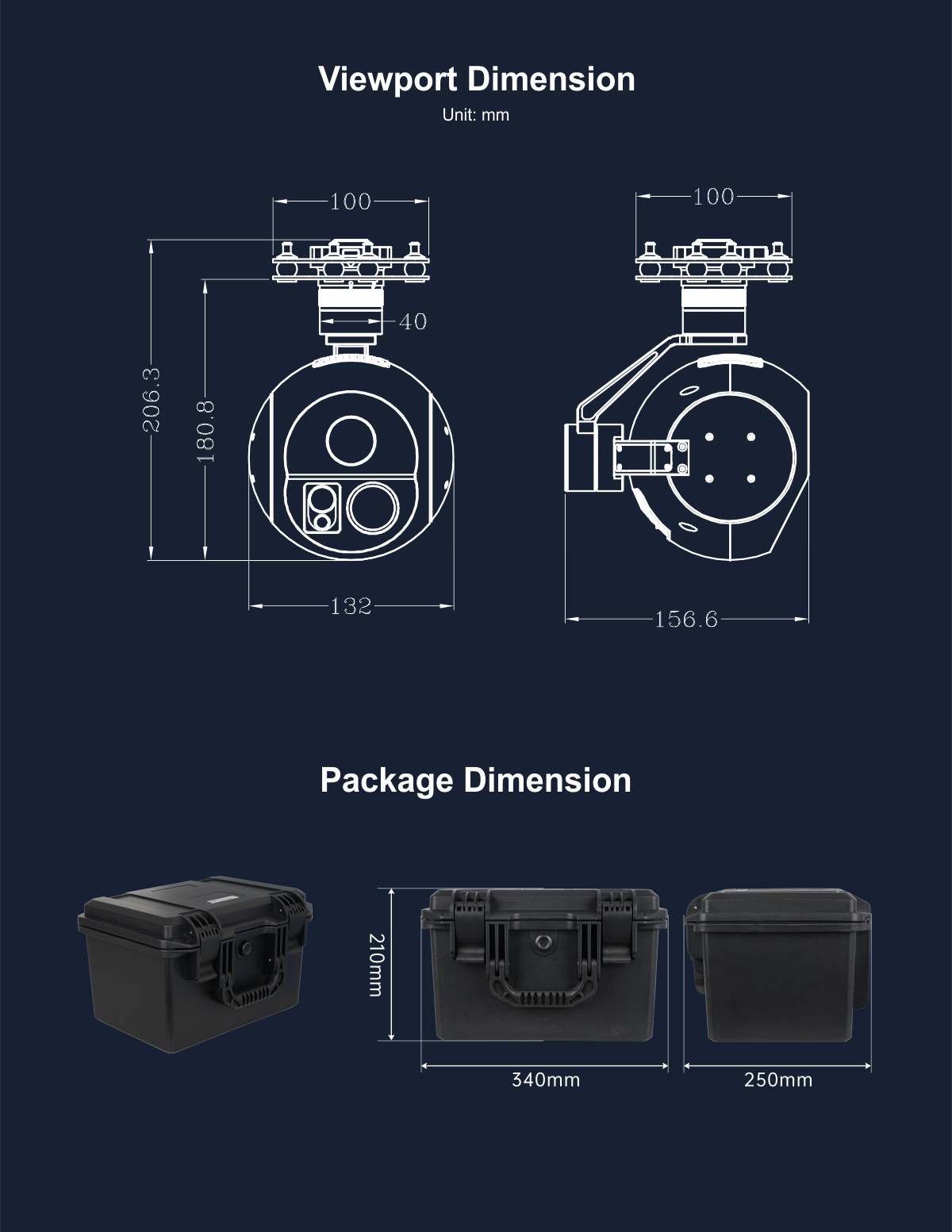 China Moneypro M20KTIRM 4K 20X Optical Zoom EO/lR 3km Laser Rangefinder Triple Sensors Object Tracking Gimbal Camera