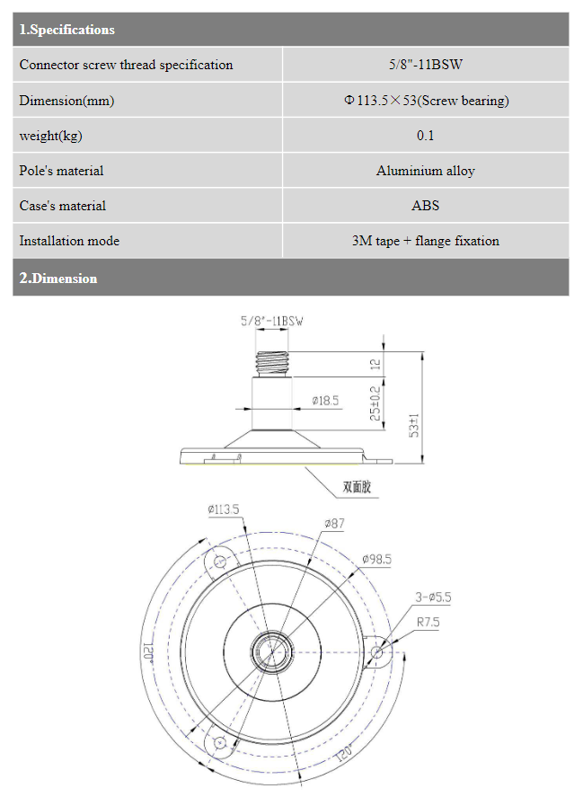 Antenna Accessories MT-B150