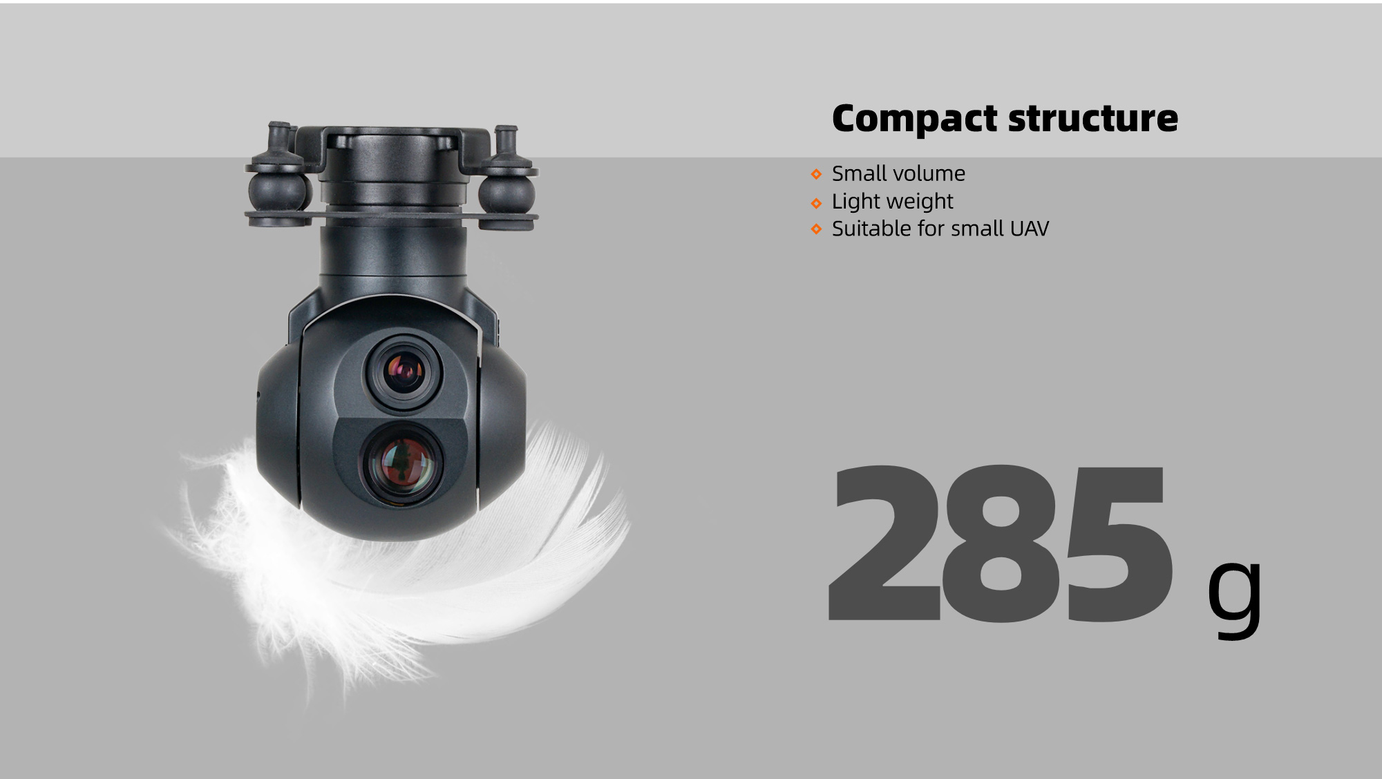 China Moneypro M7DE Micro Prime Lens Dual EO Object Tracking Gimbal Camera for Surveillance