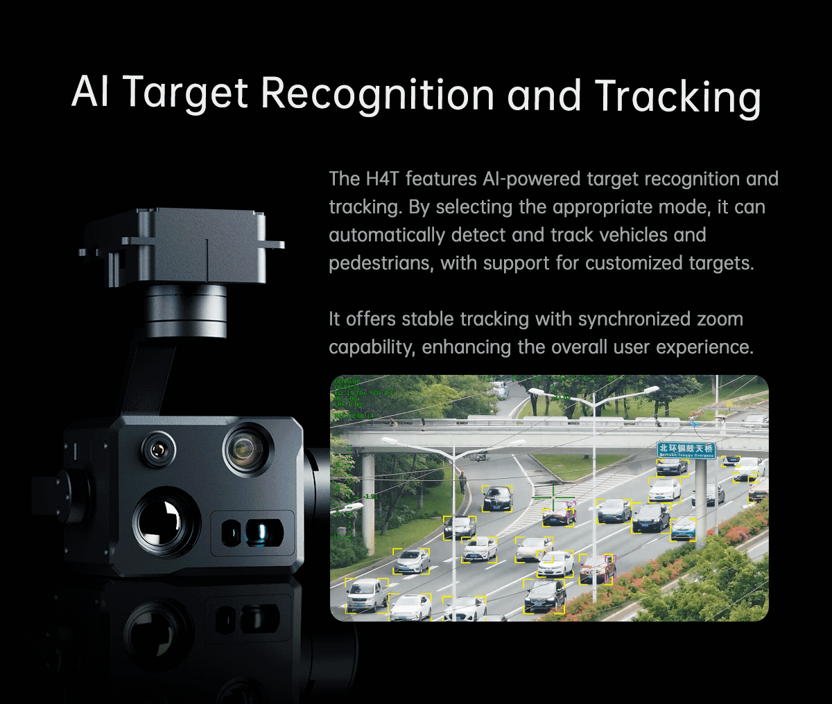 China Moneypro M4T Series Mini 3-Axis 8K Quad-Sensor AI Gimbal Camera