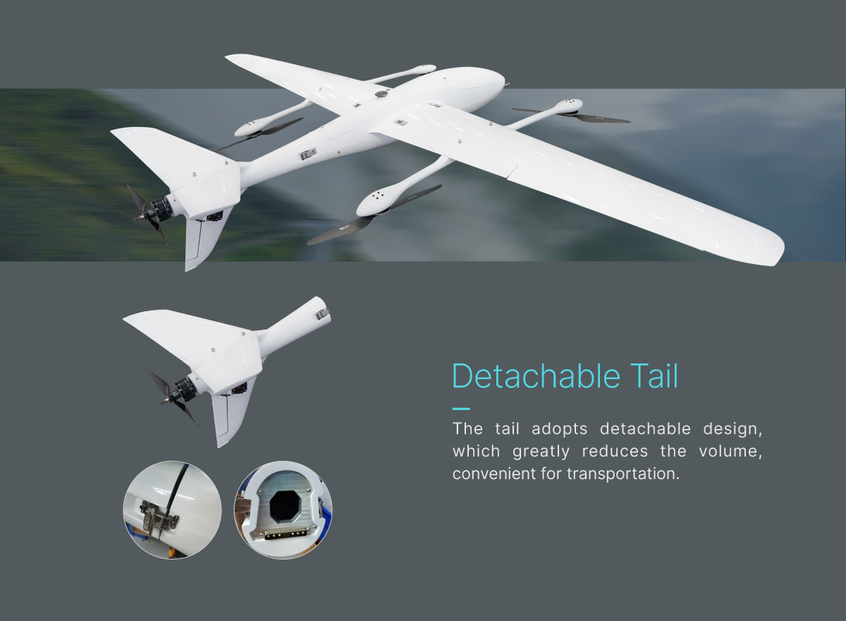 China Moneypro MVT320 PRO 4.3hrs Long Duration 5kg Heavy Lift VTOL Fixed Wing UAV for Long-range Inspection