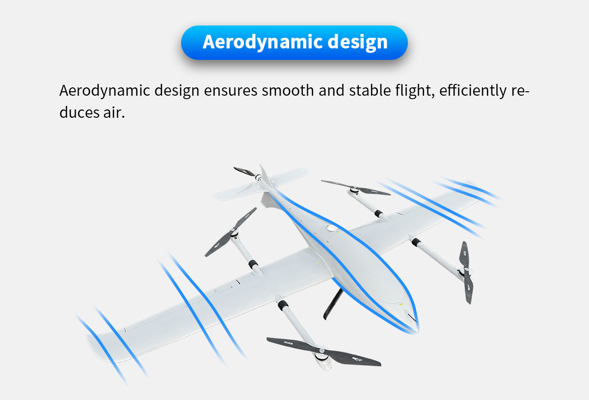 China Moneypro MVT240 PRO Bionic VTOL Drone Smooth Flight UAV max 1.6kg Payload 3.5hrs Endurance