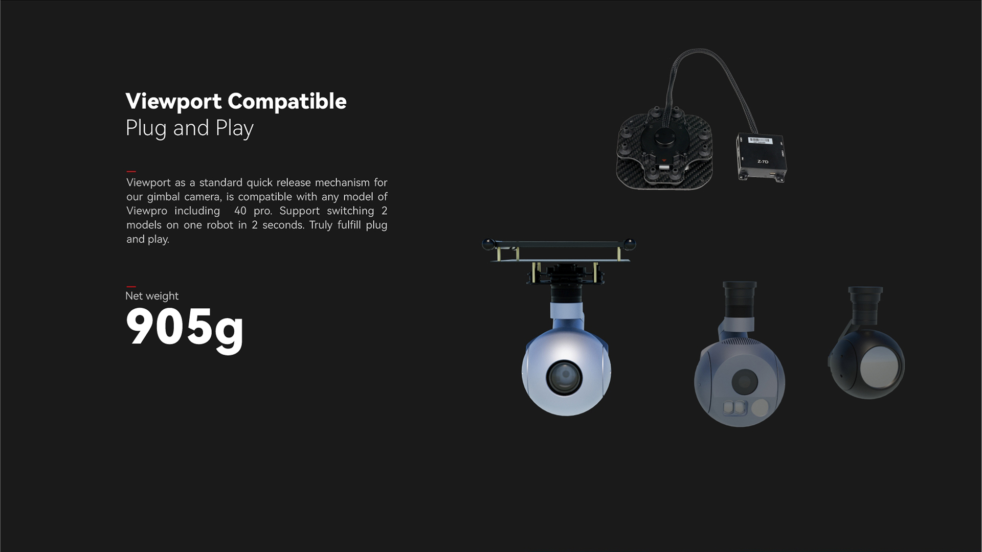 China Moneypro M40 Pro 40x Optical Zoom AI Tracking 3axis Gimbal Camera