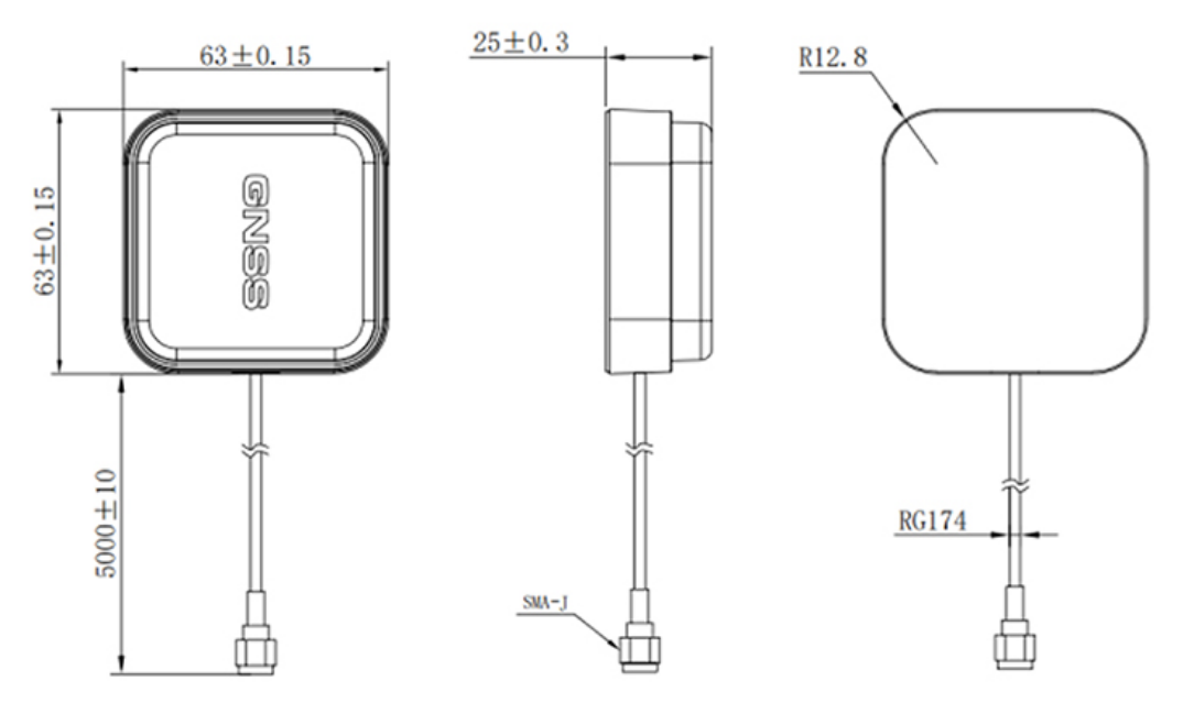 RTK GNSS Antenna MT-345AJL2B
