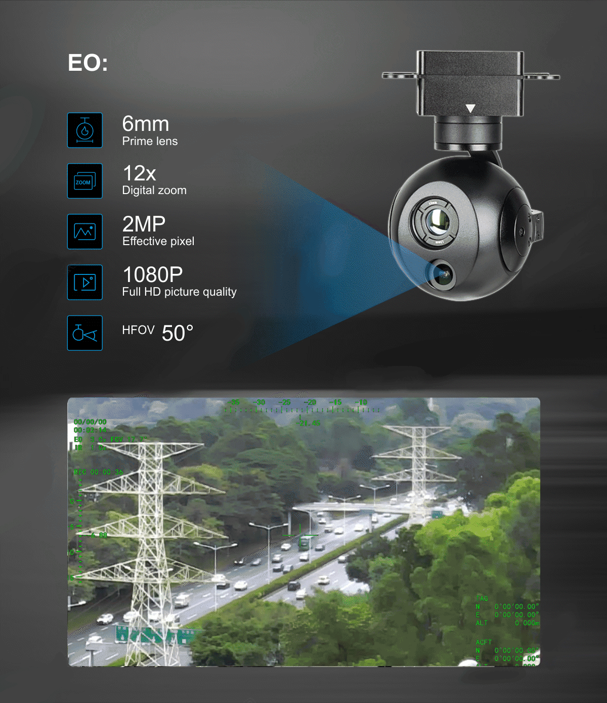 China Moneypro M613 Mini 3-Aixs Stabilizer Prime Lens EO/IR AI Tracking Thermal Imager Gimbal Camera