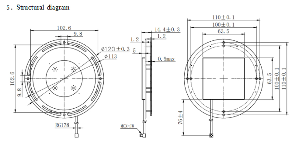 GNSS Air Medium Antenna MT-T393