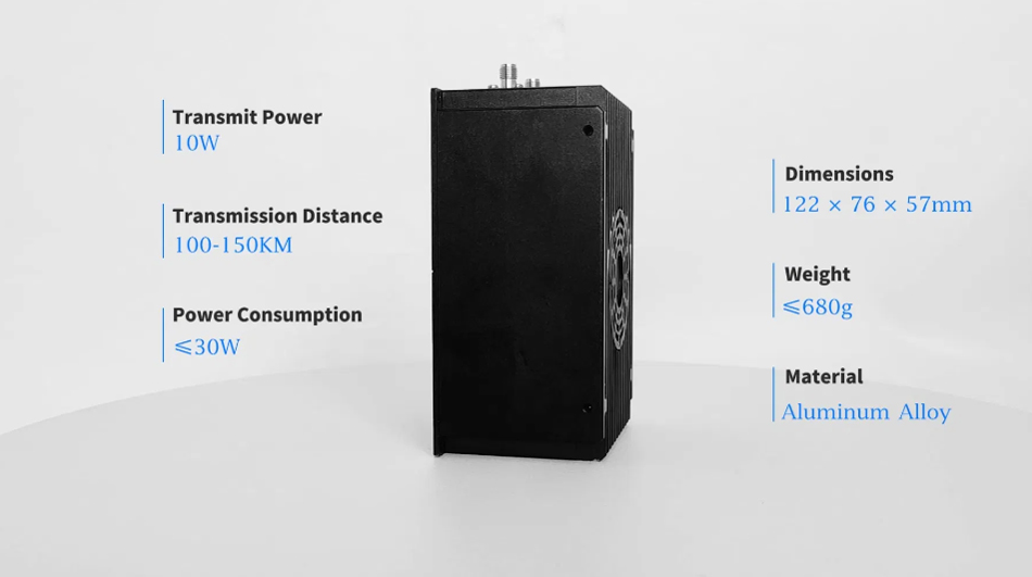 Suntor 150km Data Link Nlos IP Mesh Radio Long Distance Voice Video Communication Fast Frequency Hopping for Drone Transmitter and Receiver