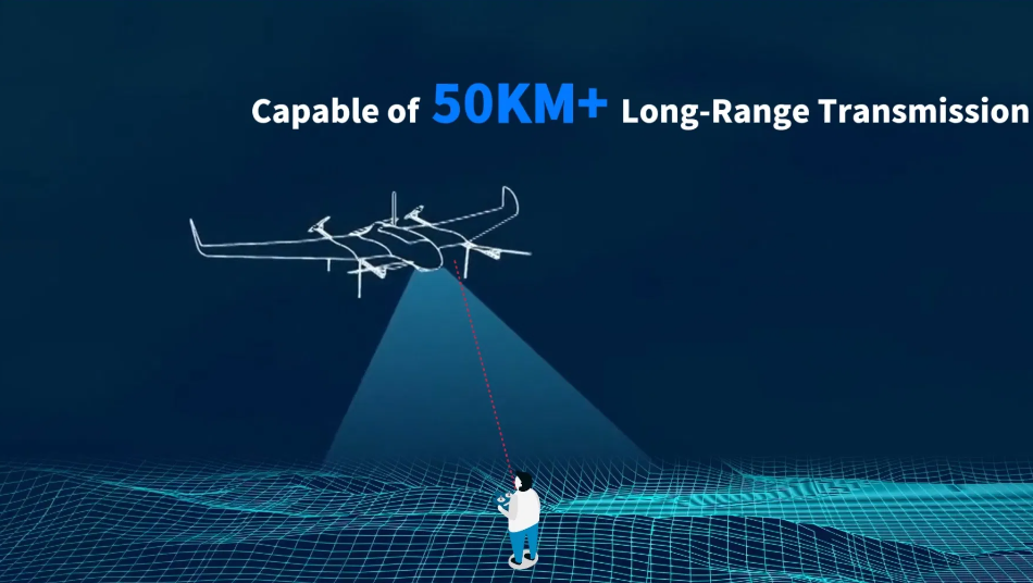 24Mbps Data Rate Drone Video Transmission Suntor Data Link Radio for Drone