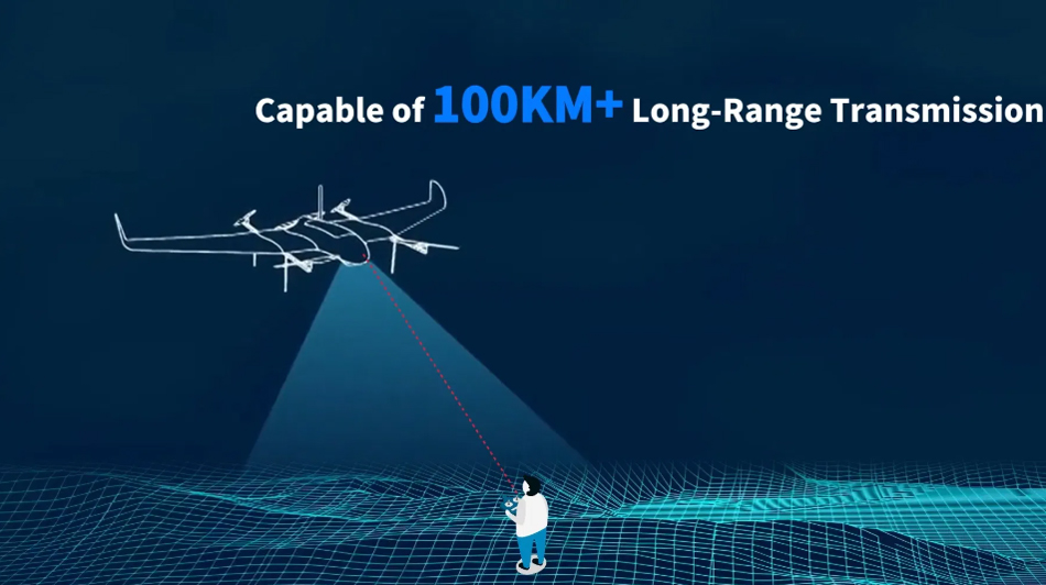 Suntor 150km Light-Weight IP Mesh Radio Cofdm System Wireless Uav Drone Video Transmitter and Receiver