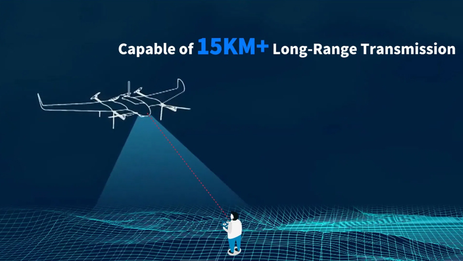 20-30km 1.4GHz Wireless Digital Data Link Drone of Airborne Radio