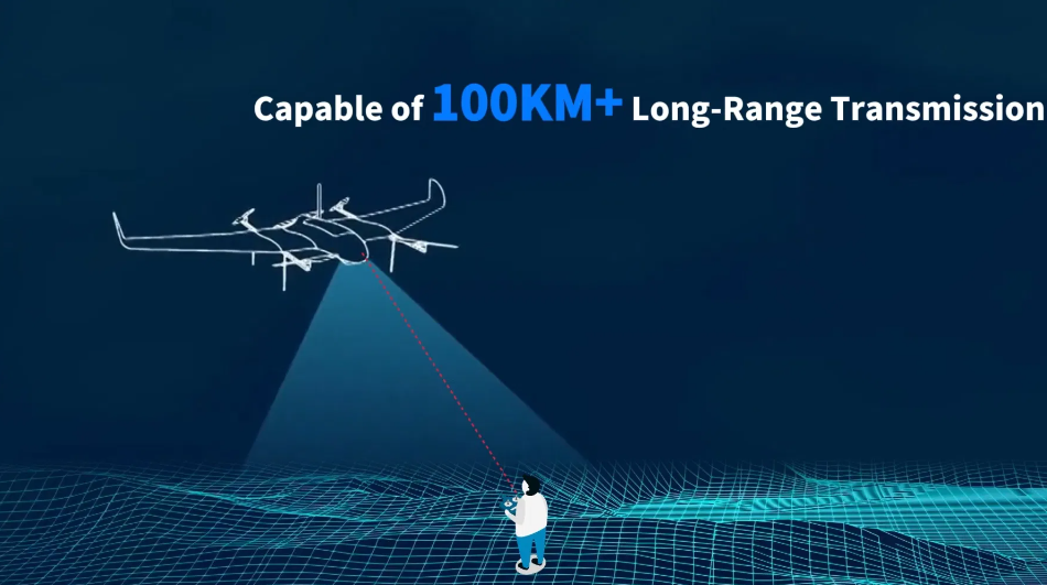 Suntor M150PRO 150km Drone Transmitter and Receiver Data Link Long Distance Nlos IP Mesh Radio Communication