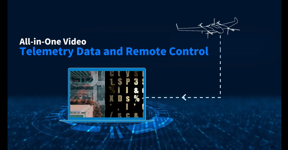 20-30km 1.4GHz Wireless Digital Data Link Drone of Airborne Radio