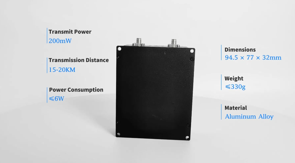 20-30km 1.4GHz Wireless Digital Data Link Drone of Airborne Radio